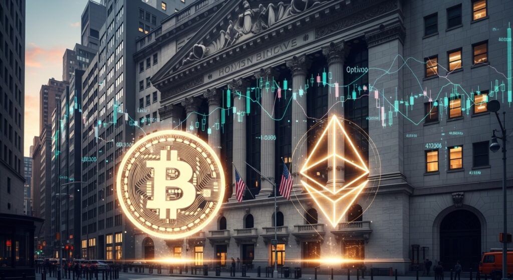 InfoCryptofr   NYSE Supprime Limites Options ETF Bitcoin Ethereum