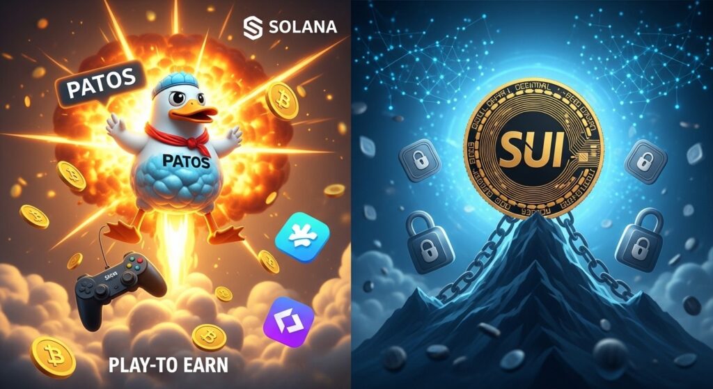 InfoCryptofr   Patos vs SUI  Quel Token Gagnera en 2026 