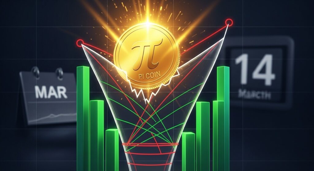 InfoCryptofr   Pi Coin  Hausse et Pennant Haussier Avant Pi Day