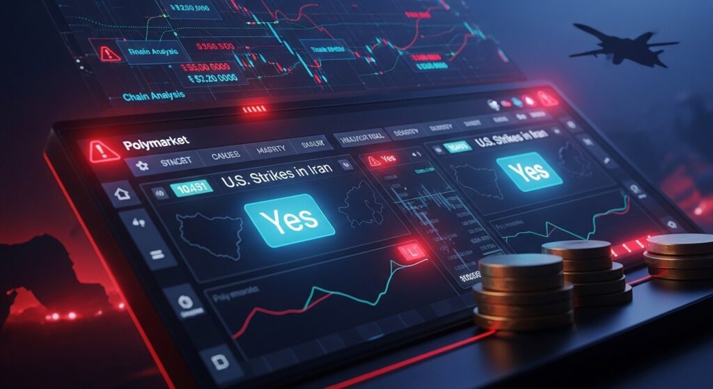 InfoCryptofr   Polymarket  Soupçons de Délit dInitié sur les Frappes Iran