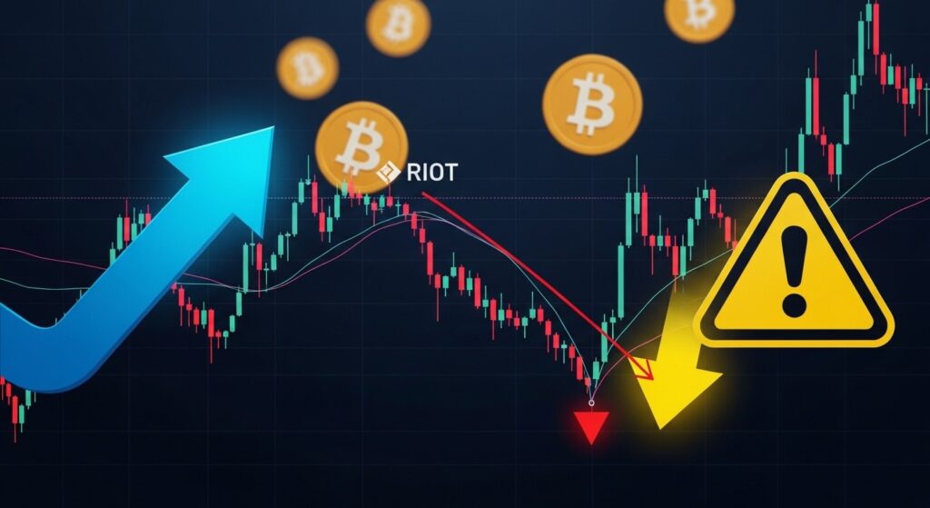 InfoCryptofr   Riot Platforms  Hausse Avant Résultats et Risque