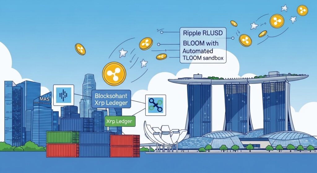 InfoCryptofr   Ripple RLUSD Teste Paiements Automatisés Singapour