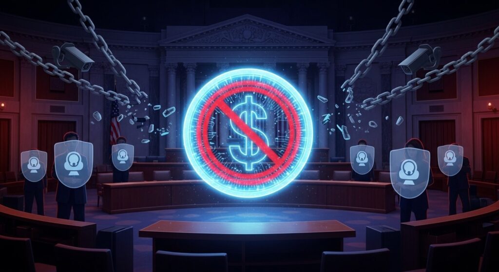 InfoCryptofr   Sénat US Bloque Dollar Numérique Jusquen 2031