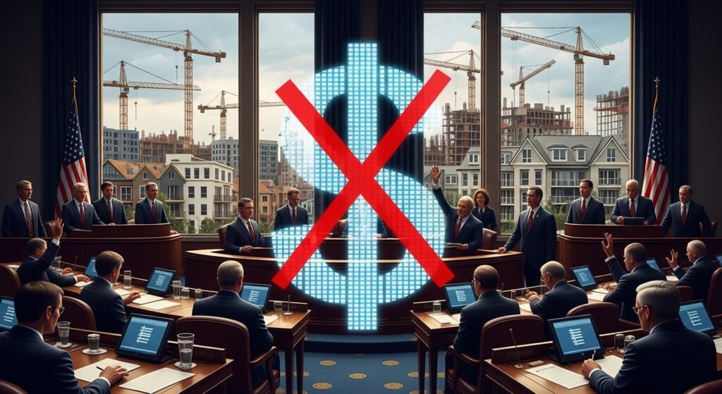 InfoCryptofr   Sénat US  CBDC Interdite dans Réforme Logement