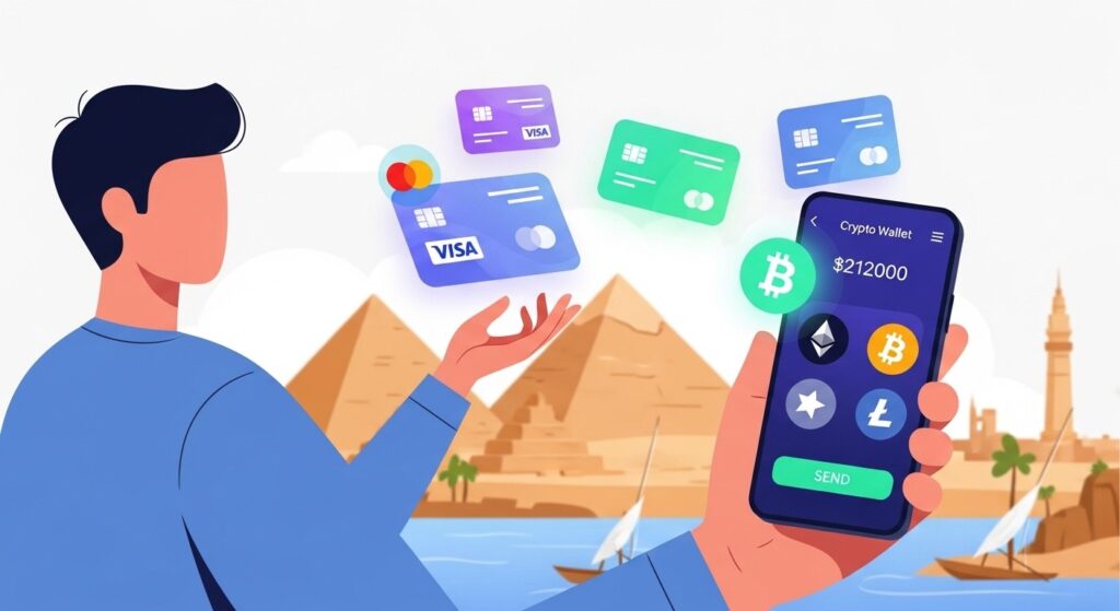 InfoCryptofr   Top 6 Cartes Crypto Disponibles en Égypte en 2026