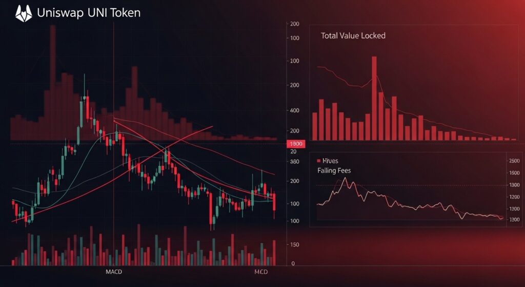 InfoCryptofr   Uniswap UNI  Analyse Baissière et Risque de Chute