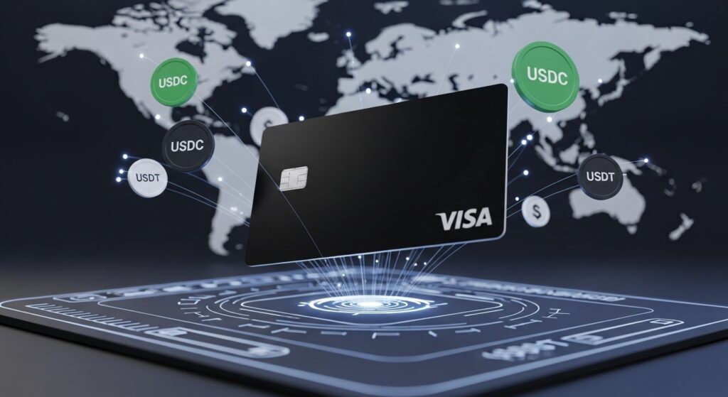 InfoCryptofr   Visa et Bridge Lancent Cartes Stablecoins dans 100 Pays