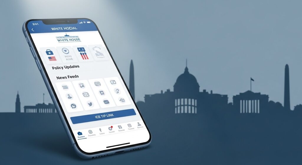 White House Lance une App Officielle avec Mises à Jour et Lien ICE