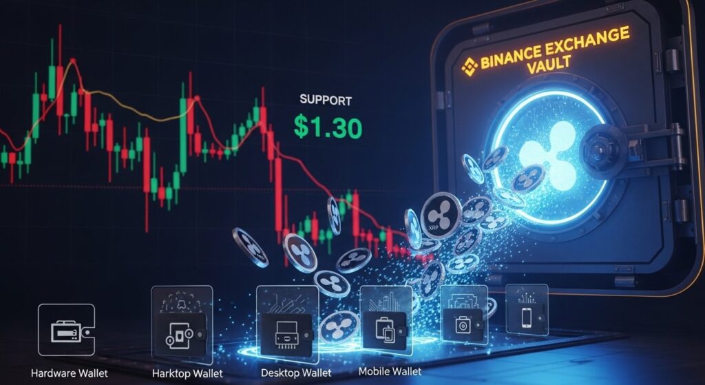 InfoCryptofr   XRP Défend 130 $  Réserves Binance en Chute Libre