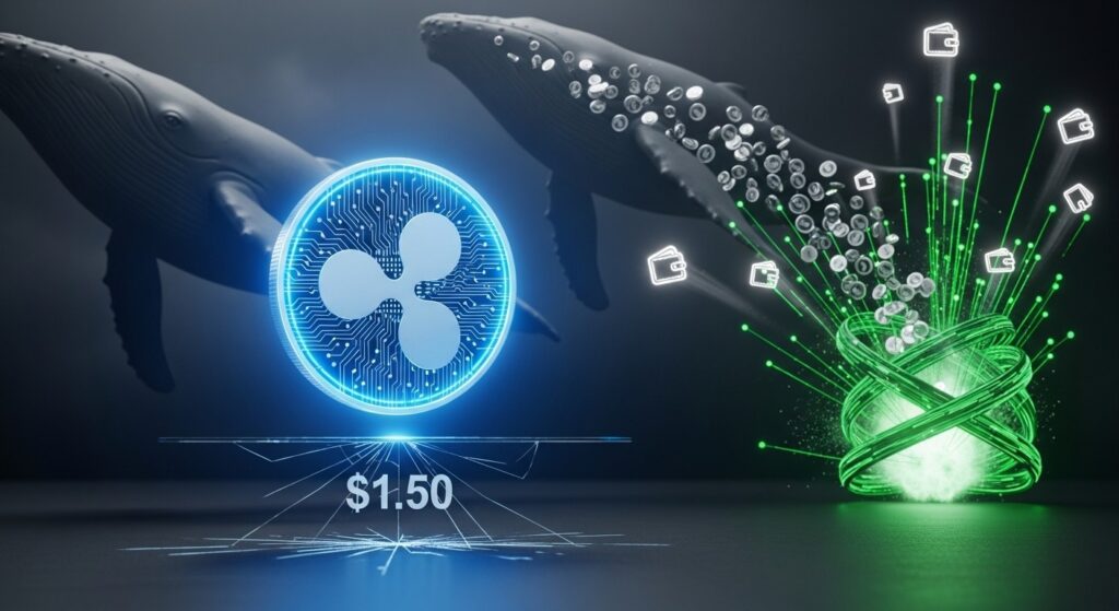 InfoCryptofr   XRP Peut Il Tenir les 150 $  Baleines et Activité Explosent