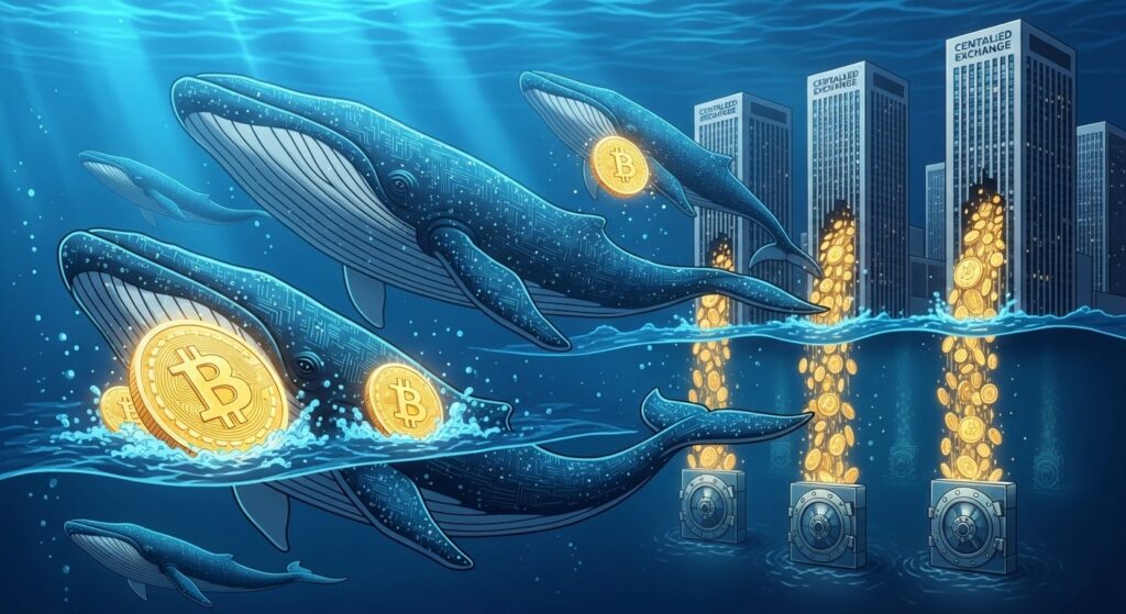 Bitcoin : Baleines Accumulent 270 000 BTC en 30 Jours