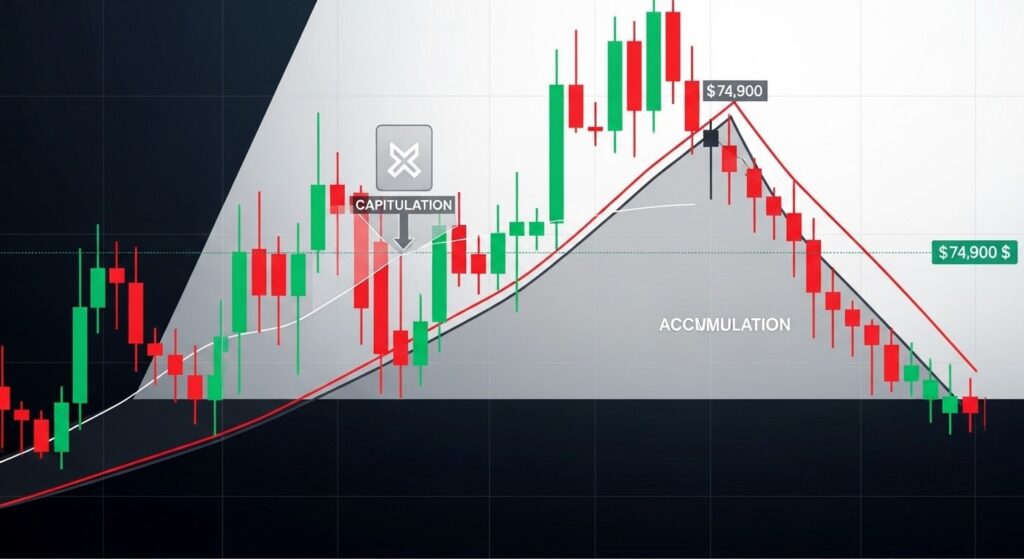 Hausse BTC à 74 900 $ et Capitulation comme en 2022 ?