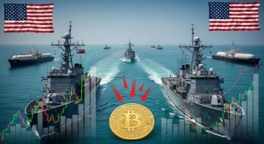 Iran USA Blocus Ormuz : Pétrole Envolé, Bitcoin Sous Pression