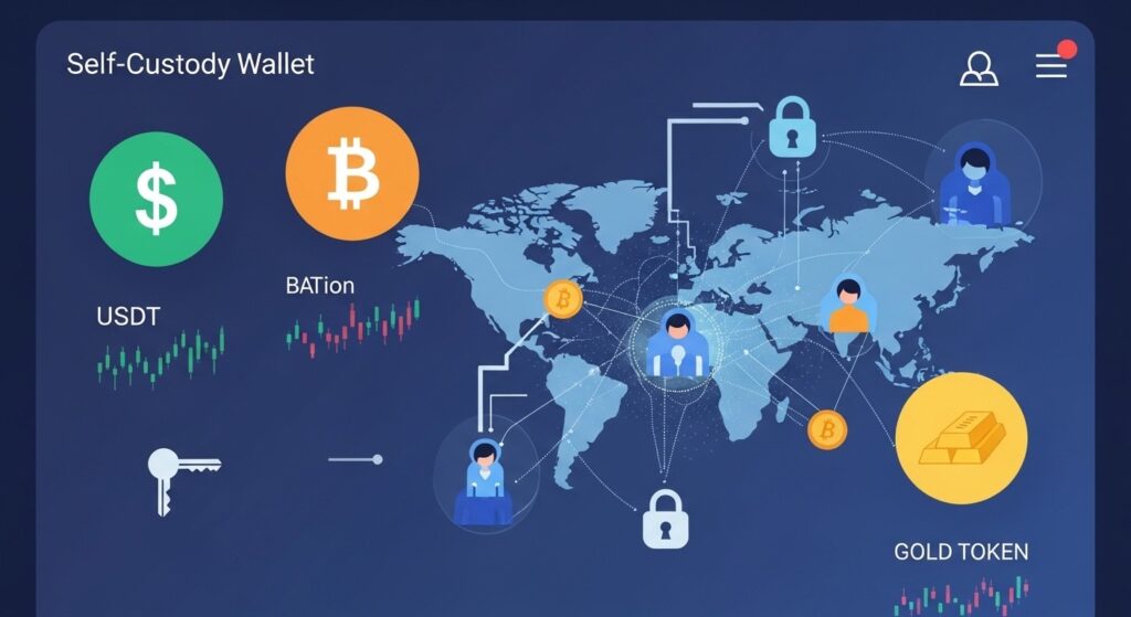 Tether Lance Tether Wallet Self Custody pour USDT