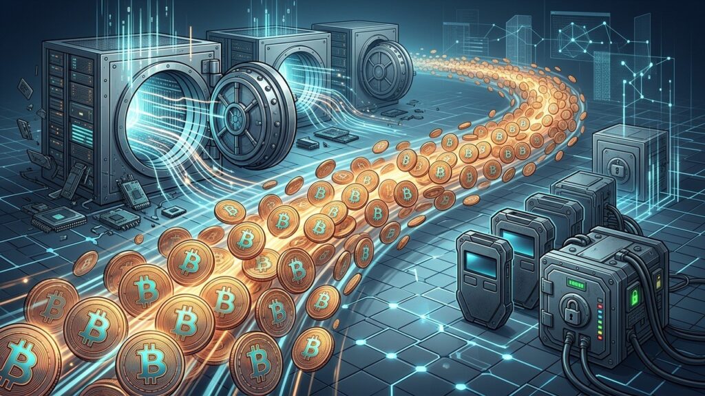 Bitcoins Quitent les Exchanges à Vitesse Record