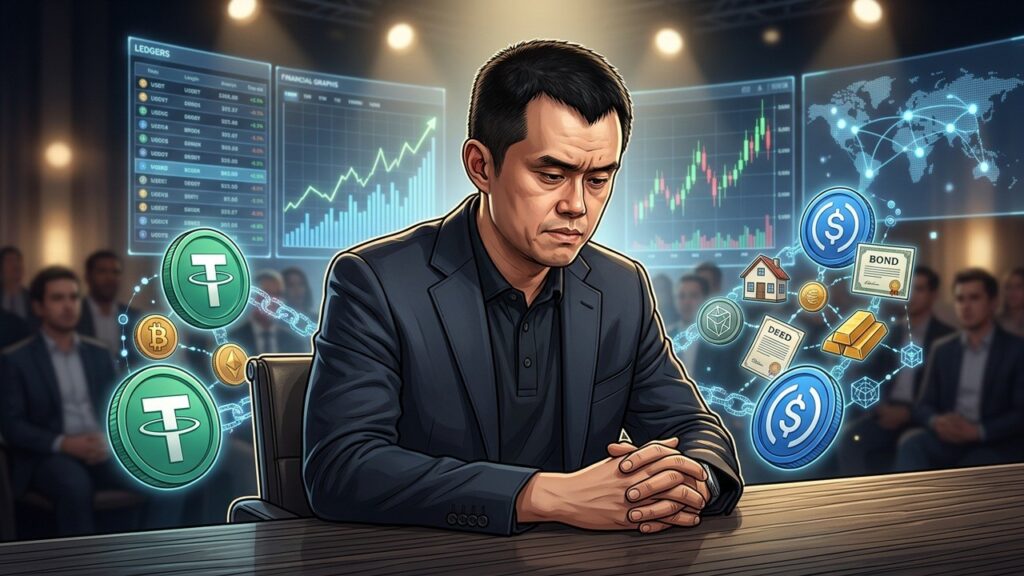 CZ Binance Admet Sous-Estimation Stablecoins RWA