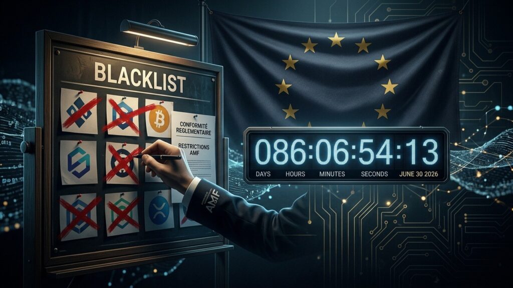 MiCA 2026 : Exchanges Crypto Sans Licence SerontExpanding the article content Blacklistés par l’AMF