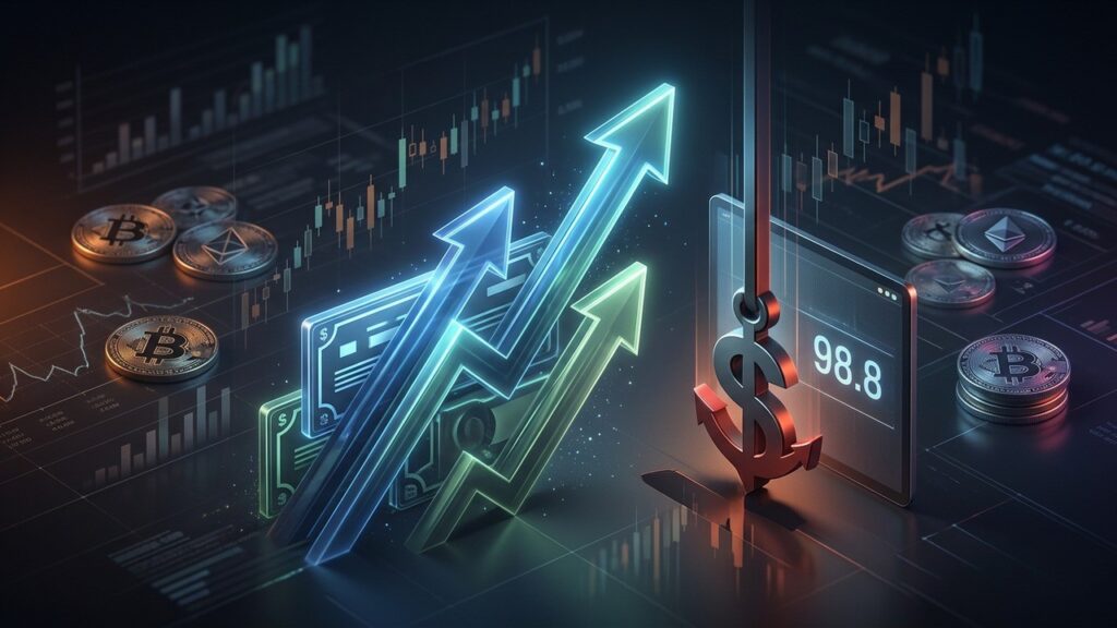 Obligations Trésor en Rallye : Dollar Chute à 98.8 et Crypto