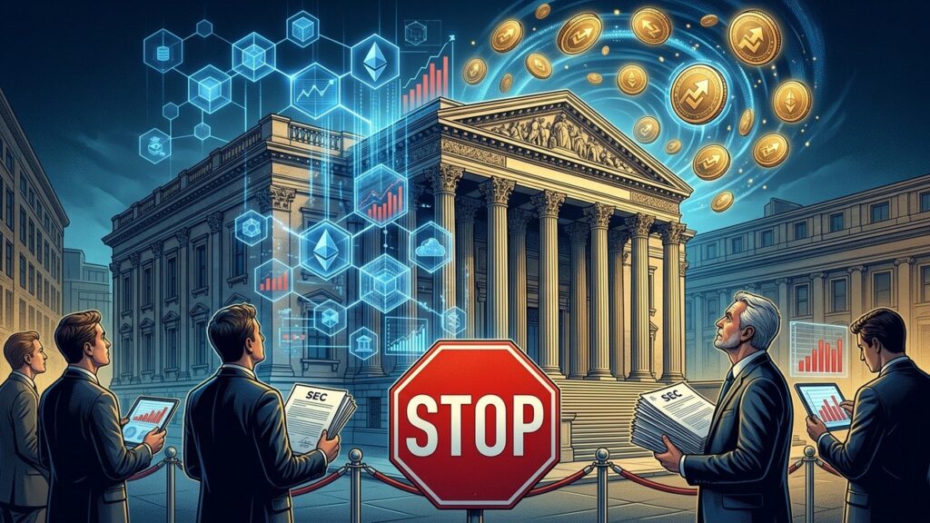 SEC Retarde Exemption Actions Tokenisées Suite Inquiétudes
