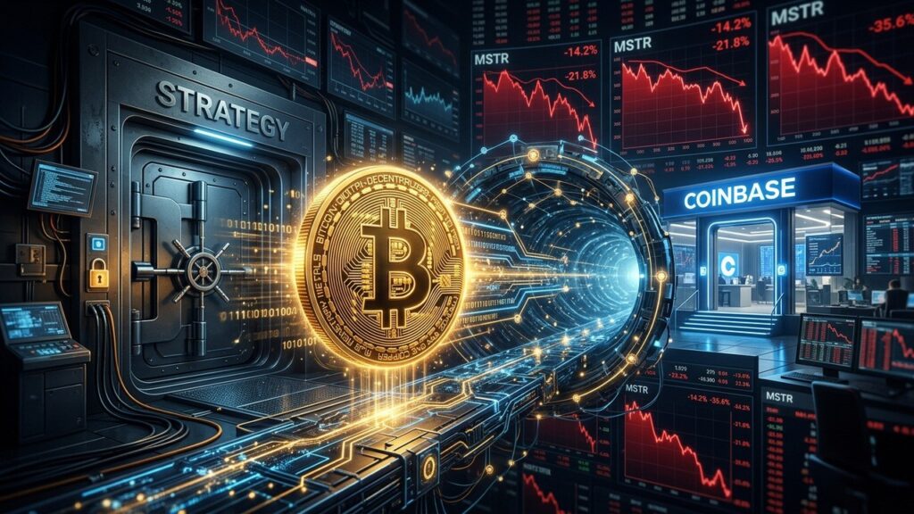 Strategy Transfère 30M Bitcoin Vers Coinbase Tandis Que MSTR Chute