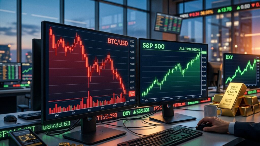 Bitcoin Chute À 68 000 $ : S&P 500 Aux Sommets Macro