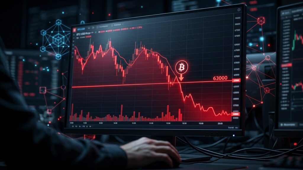 Bitcoin Sous 63 000 $ : Cryptomonnaies Dans Le Rouge