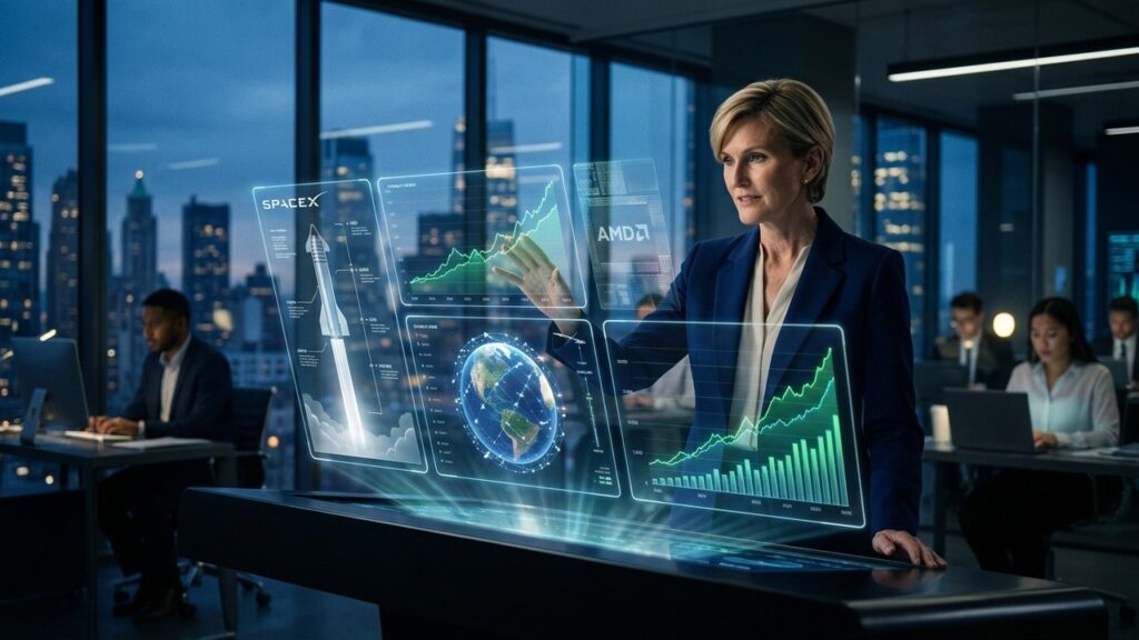 Cathie Wood Investit 444 Millions Dans SpaceX Chez ARK
