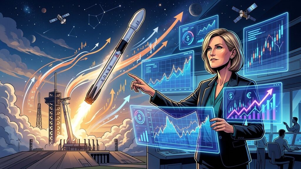 Cathie Wood Investit 500 Millions Dans SpaceX Après Son IPO
