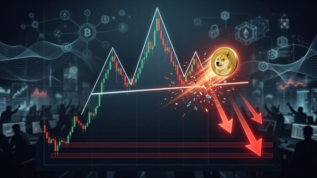 Dogecoin Sous Pression : Le Géant H&S Vise Des Pertes Profondes