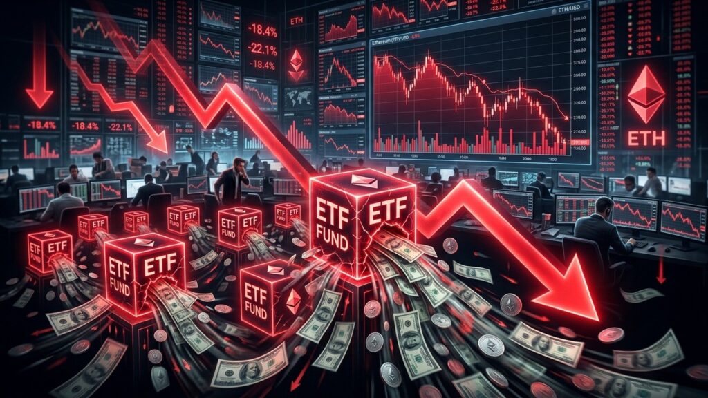 Ethereum ETFs Dans Le Rouge : Sorties Net Daily De 4,95 Millions