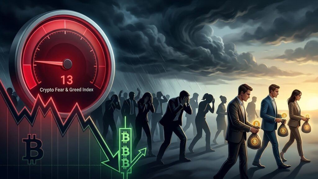 IndiceWriting the French blog article Fear and Greed Crypto à 13 : Signal Fort de Rebond ?
