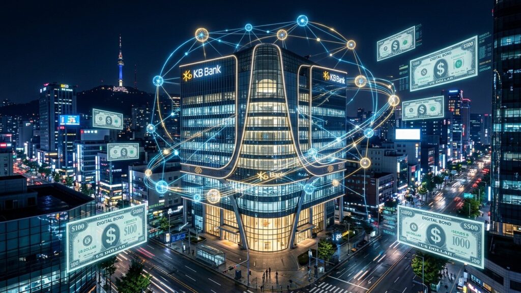 KB Kookmin Bank Lève 100M Dollars avec Obligation Blockchain