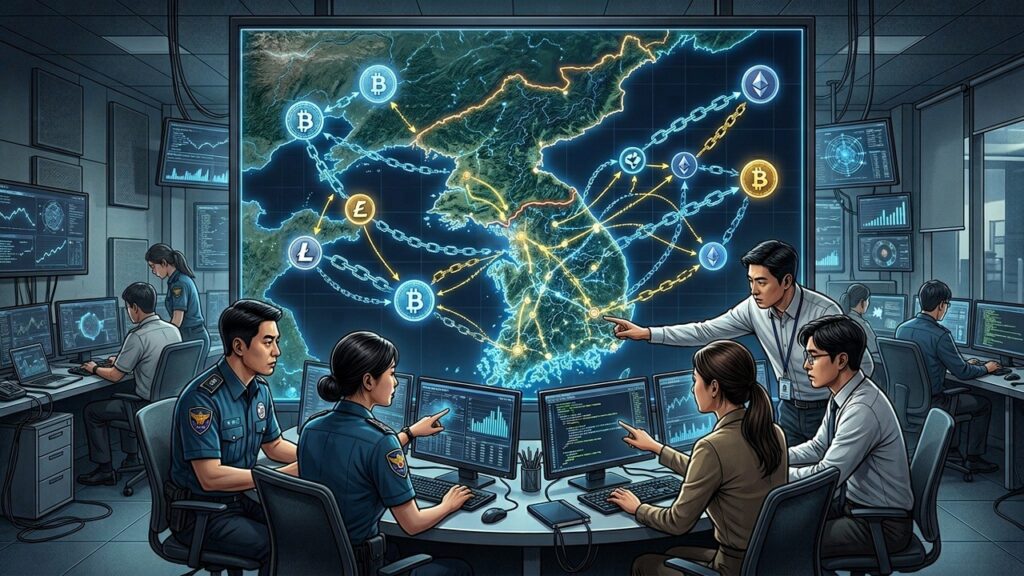 Police Sud-Coréenne et Chainalysis Unis Contre Vols Crypto Nord-Coréens