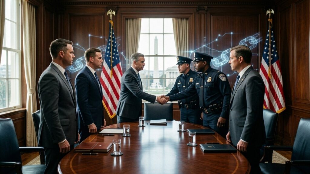Trump Courtise La Police Pour Le Vote De La Loi CLARITY