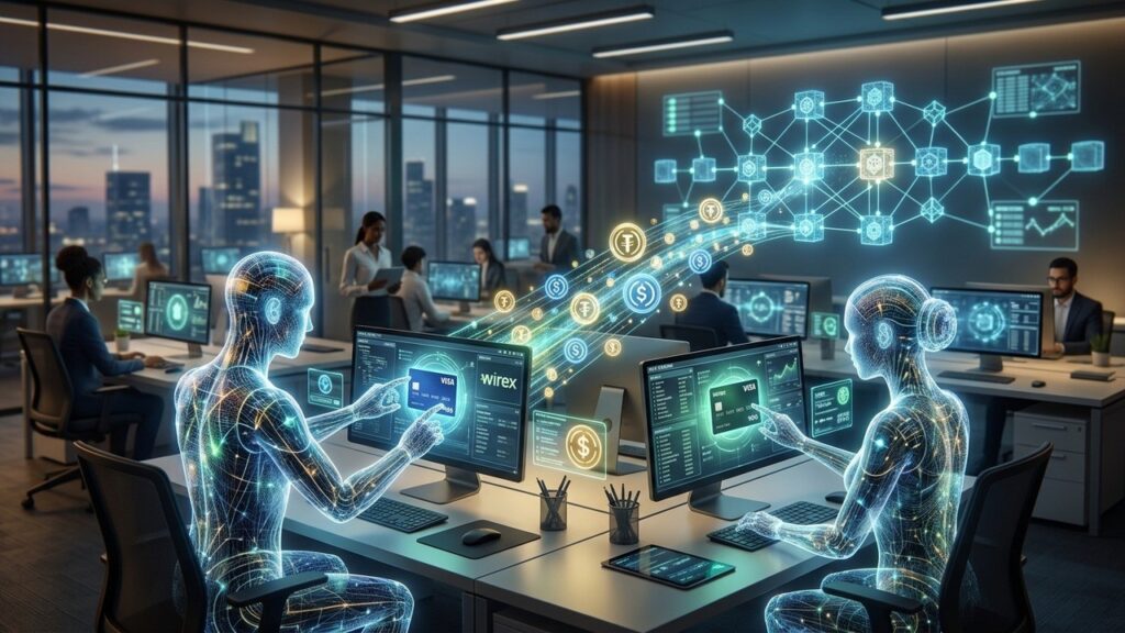 Wirex et Visa Testent les Paiements par Agents IA