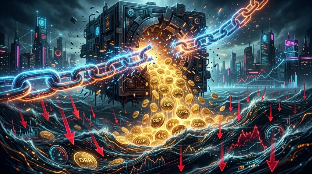 660 Millions De Tokens Libérés : DBR, ARB Et CONX Sous Pression