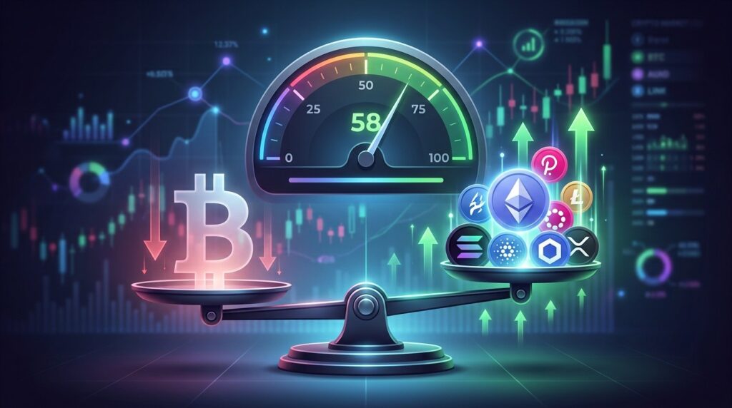Altcoin Season Index à 58 : Rotation Réelle ou Mirage ?