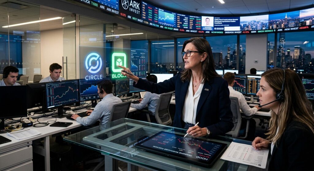 Ark Invest Achète 13,9M Dollars Actions Circle Tout En Réduisant Robinhood