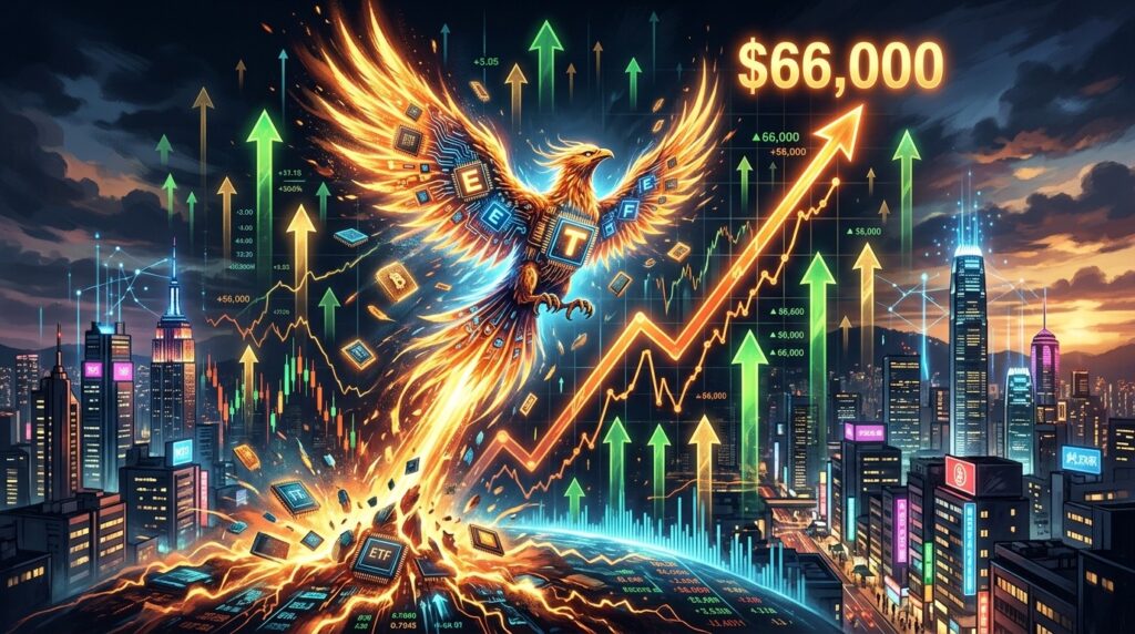 Bitcoin à 66 000 Dollars : ETF et Semi-Conducteurs Relancent le Marché