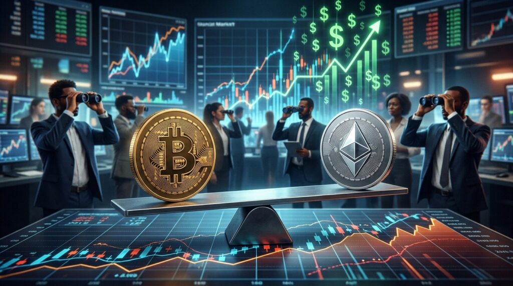 Bitcoin Ethereum Pause : Traders Attendent Prochain Mouvement