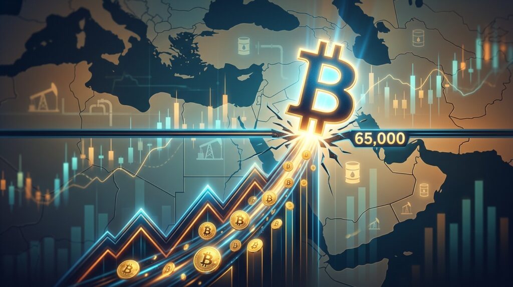 Bitcoin Franchit Les 65 000 Dollars Malgré Tensions Au Moyen-Orient