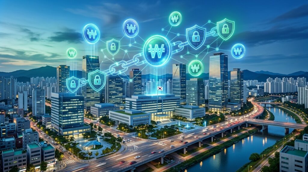 Corée du Sud Lance Son Premier Pilote Officiel de Stablecoin Blockchain