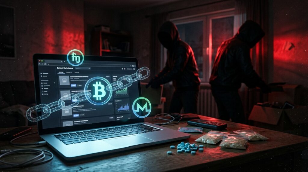 Duo Californien Accusé de Blanchiment Crypto via Drogues Dures