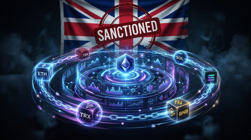 HTX Change Ses Wallets Après Sanctions UK, TRM Labs Alerte
