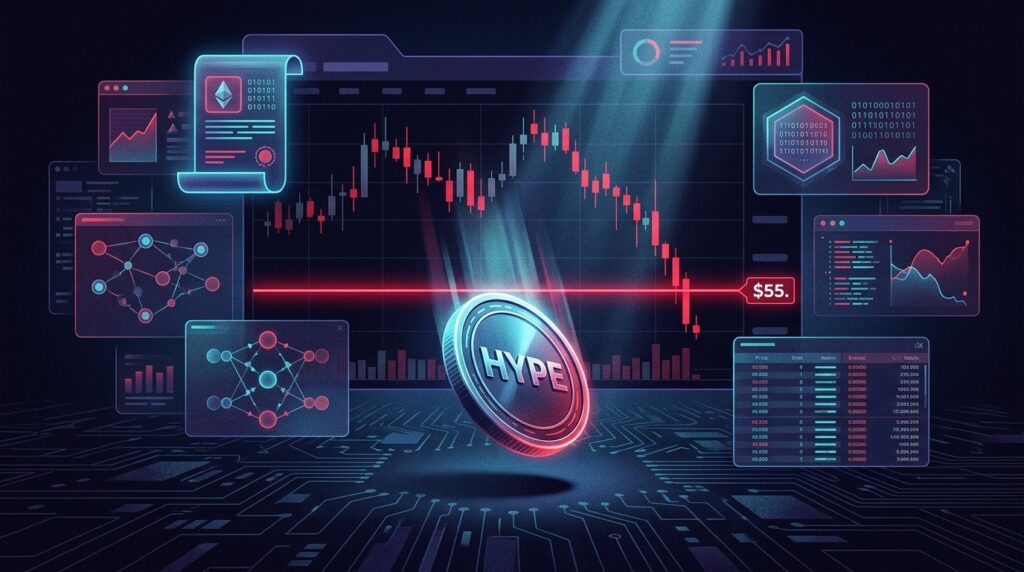 HYPE Chute Sous 55 Dollars Suite au Lancement HIP-4