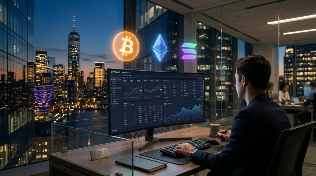 Morgan Stanley Débloque Bitcoin Ethereum Solana Sur E*TRADE