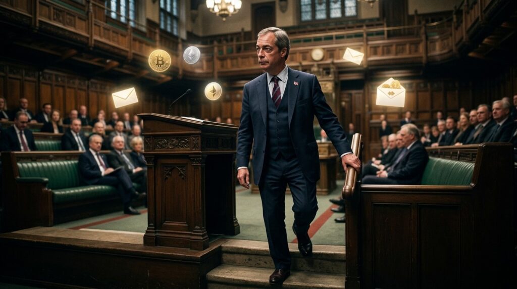 Nigel Farage Démissionne Amid Dons Crypto