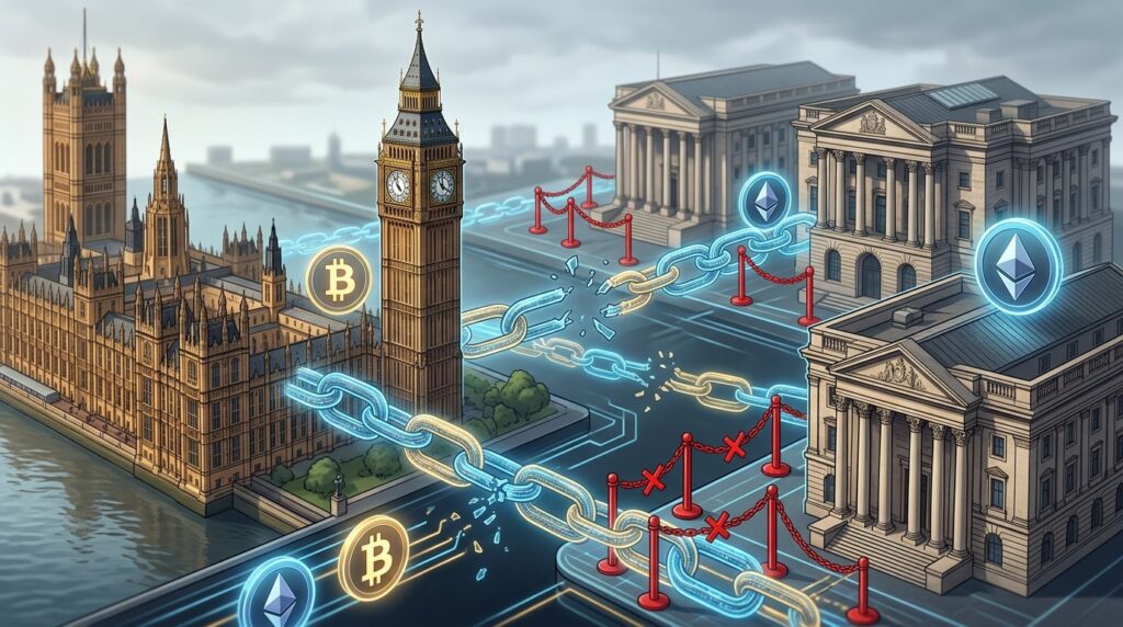 Parlement UK Enquête sur Restrictions Bancaires Crypto
