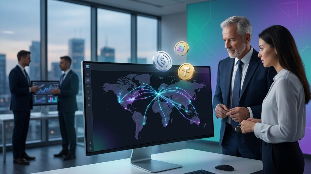 Ramp Lance Comptes Stablecoins Solana Pour Entreprises