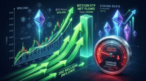 Retour Flux ETF Bitcoin : 200M$ Entrées mais Premium Négatif
